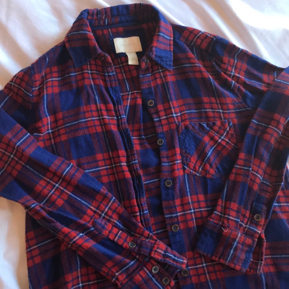 Small Blue & Red Flannel Shirt